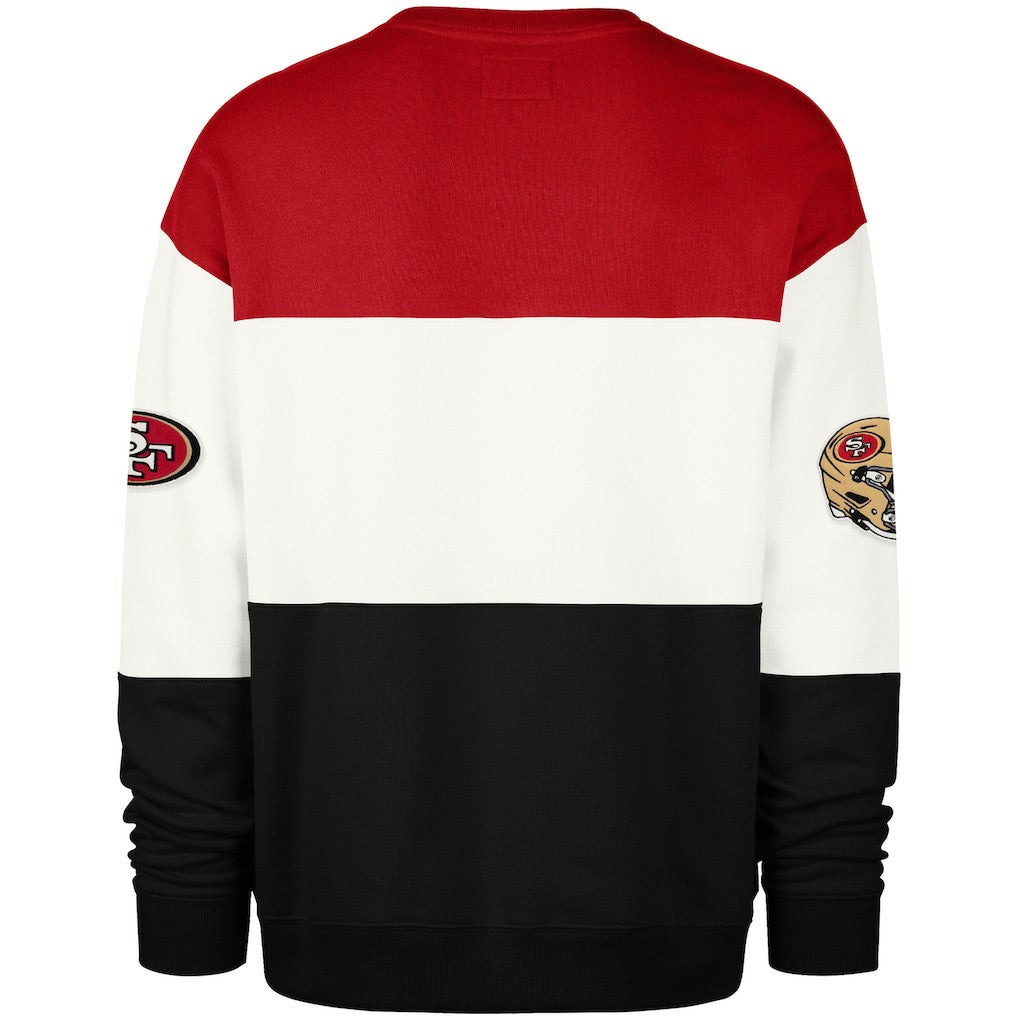San Francisco 49ers '47 Breeze Maximalist Sweatshirt Scarlet/Black - 47 brand
