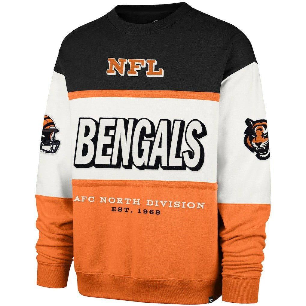 Cincinnati Bengals '47 Breeze Maximalist Sweatshirt Black/Orange - 47 brand