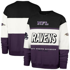 Baltimore Ravens '47 Breeze Maximalist Sweatshirt Black/Purple - 47 brand