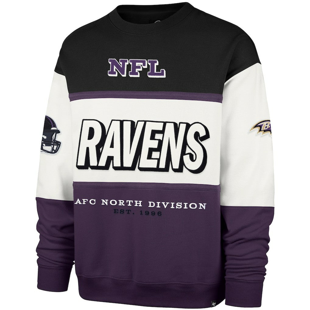 Baltimore Ravens '47 Breeze Maximalist Sweatshirt Black/Purple - 47 brand