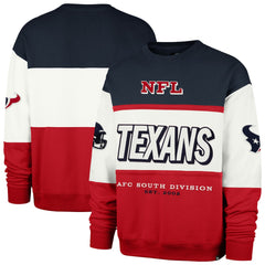 Houston Texans '47 Breeze Maximalist Sweatshirt Navy/Red - 47 brand