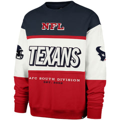 Houston Texans '47 Breeze Maximalist Sweatshirt Navy/Red - 47 brand