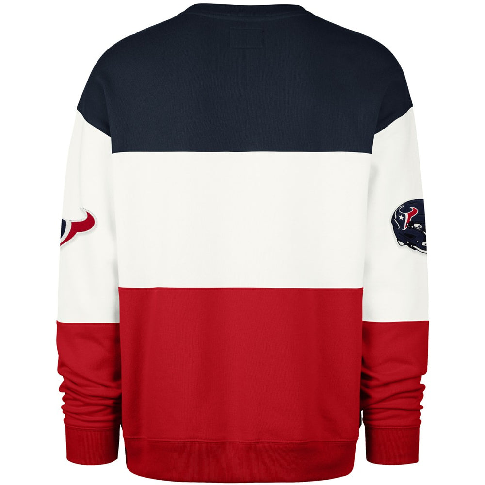 Houston Texans '47 Breeze Maximalist Sweatshirt Navy/Red - 47 brand