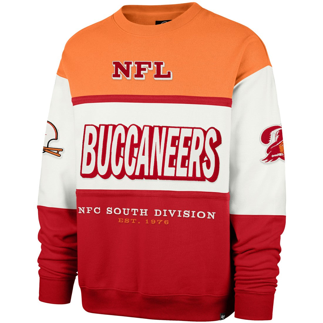 Tampa Bay Buccaneers '47 Throwback Breeze Maximalist Sweatshirt Orange/Red - 47 brand