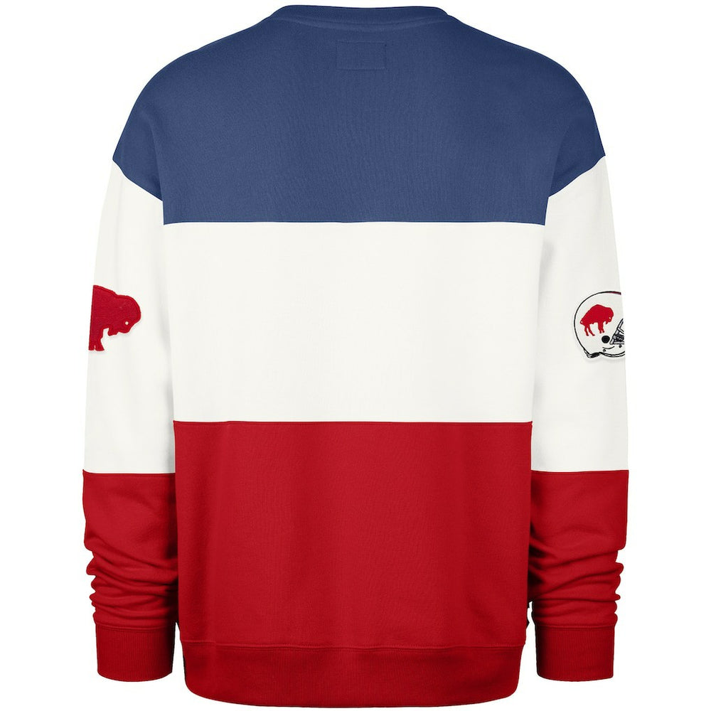 Buffalo Bills '47 Throwback Breeze Maximalist Sweatshirt Royal/Red - 47 brand