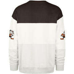 Cleveland Browns '47 Throwback Breeze Maximalist Sweatshirt White - 47 brand