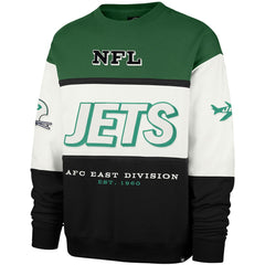New York Jets '47 Throwback Breeze Maximalist Sweatshirt Kelly Green/Black - 47 brand
