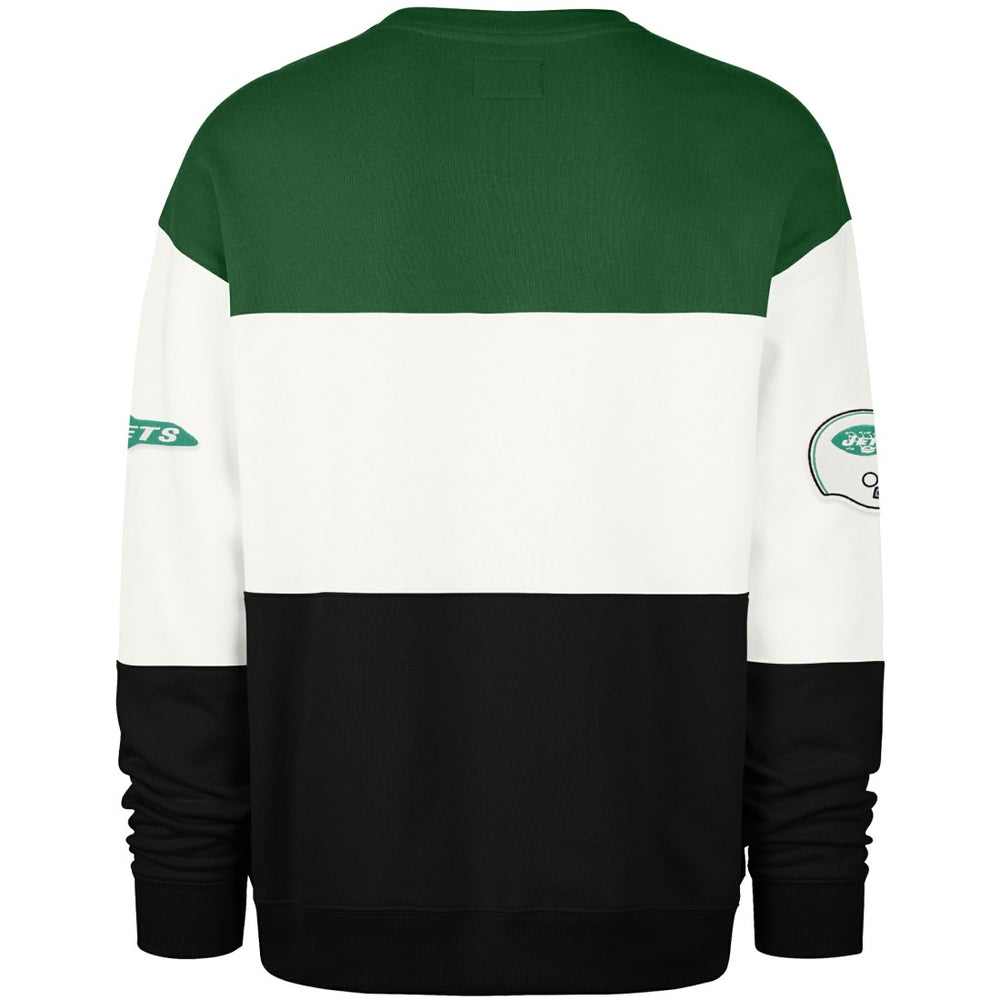 New York Jets '47 Throwback Breeze Maximalist Sweatshirt Kelly Green/Black - 47 brand