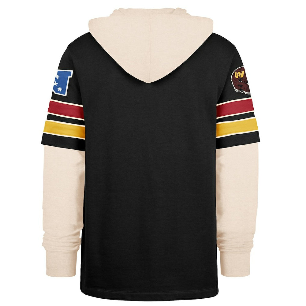 Washington Commanders '47 Split Zone Cornerback Duo Hoodie Black - 47 brand