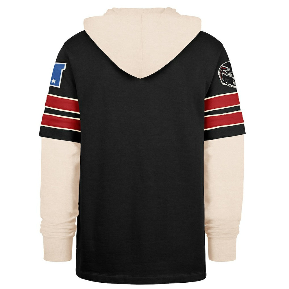 Atlanta Falcons '47 Split Zone Cornerback Duo Hoodie Black - 47 brand