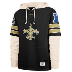 New Orleans Saints '47 Split Zone Cornerback Duo Hoodie Black - 47 brand