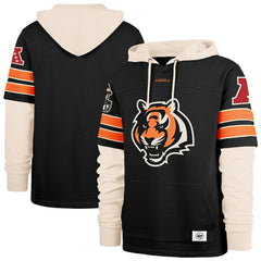 Cincinnati Bengals '47 Split Zone Cornerback Duo Hoodie Black - 47 brand