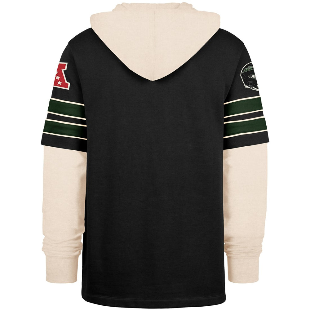 New York Jets '47 Split Zone Cornerback Duo Hoodie Black - 47 brand
