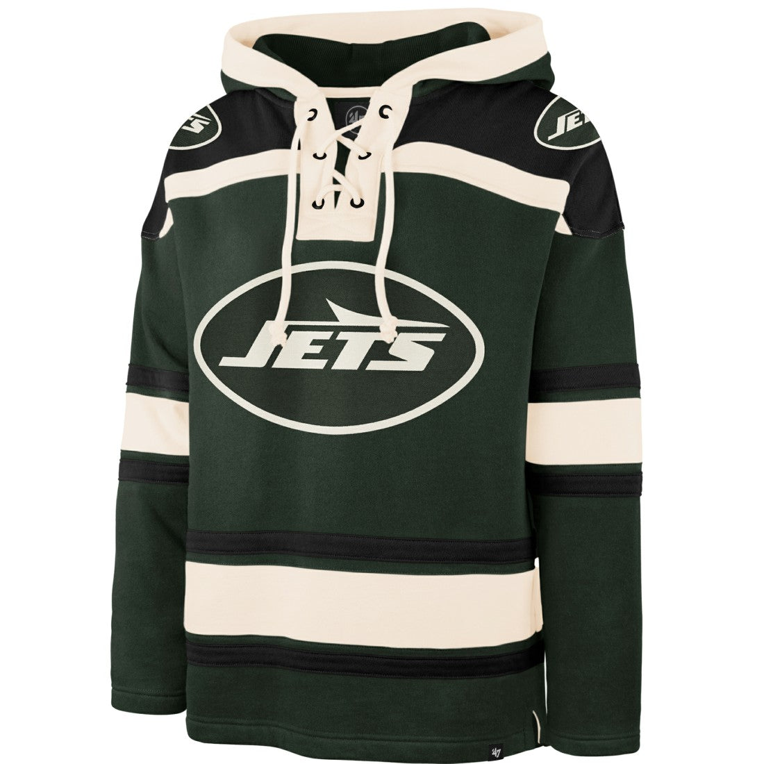 New York Jets '47 Men's Superior Lacer Hoodie Dark Green - 47 brand