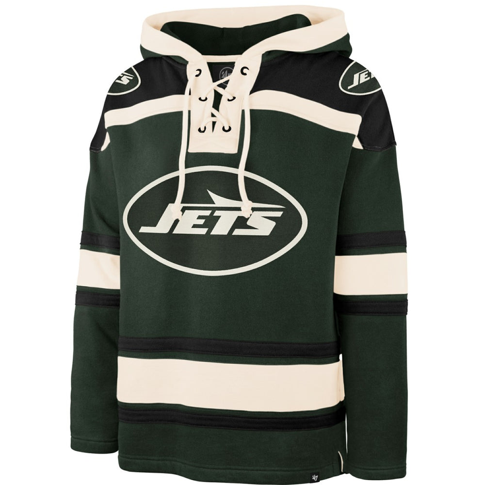 New York Jets '47 Men's Superior Lacer Hoodie Dark Green - 47 brand