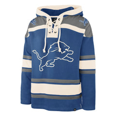 Detroit Lions '47 Men's Superior Lacer Hoodie Blue - 47 brand