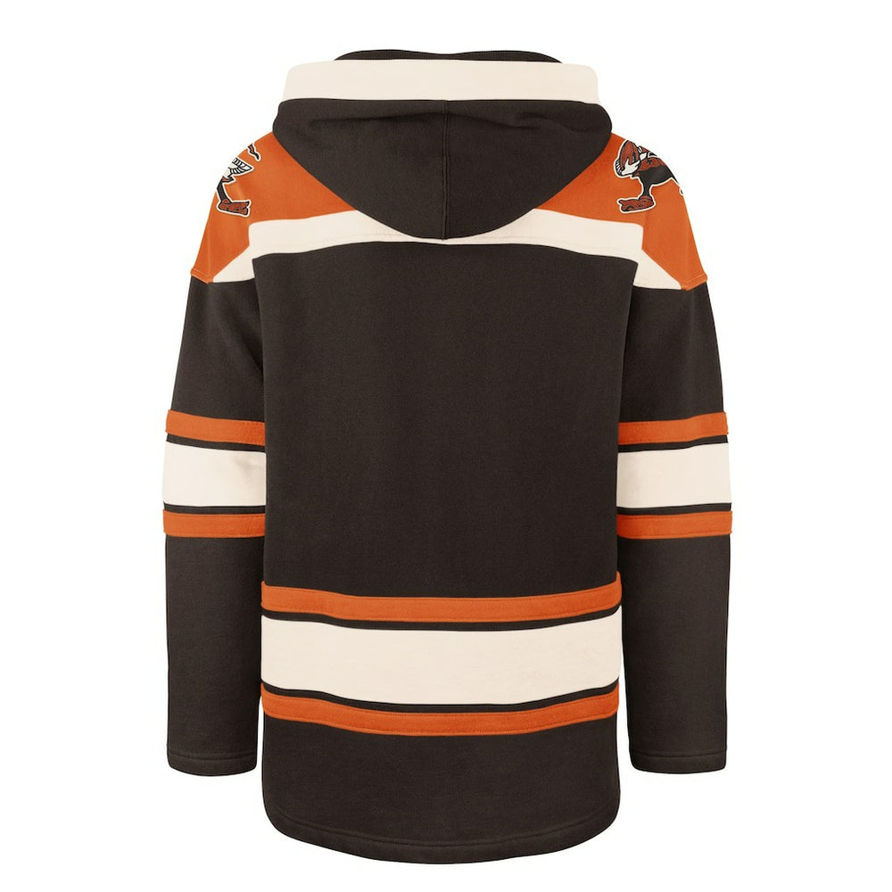 Cleveland Browns '47 Throwback Superior Lacer Hoodie Brown - 47 brand