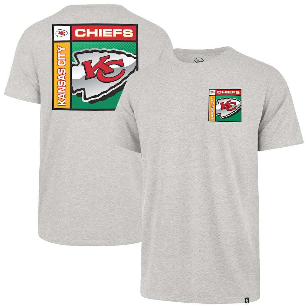Kansas City Chiefs '47 Chrome Plate Franklin T-Shirt Gray - 47 brand