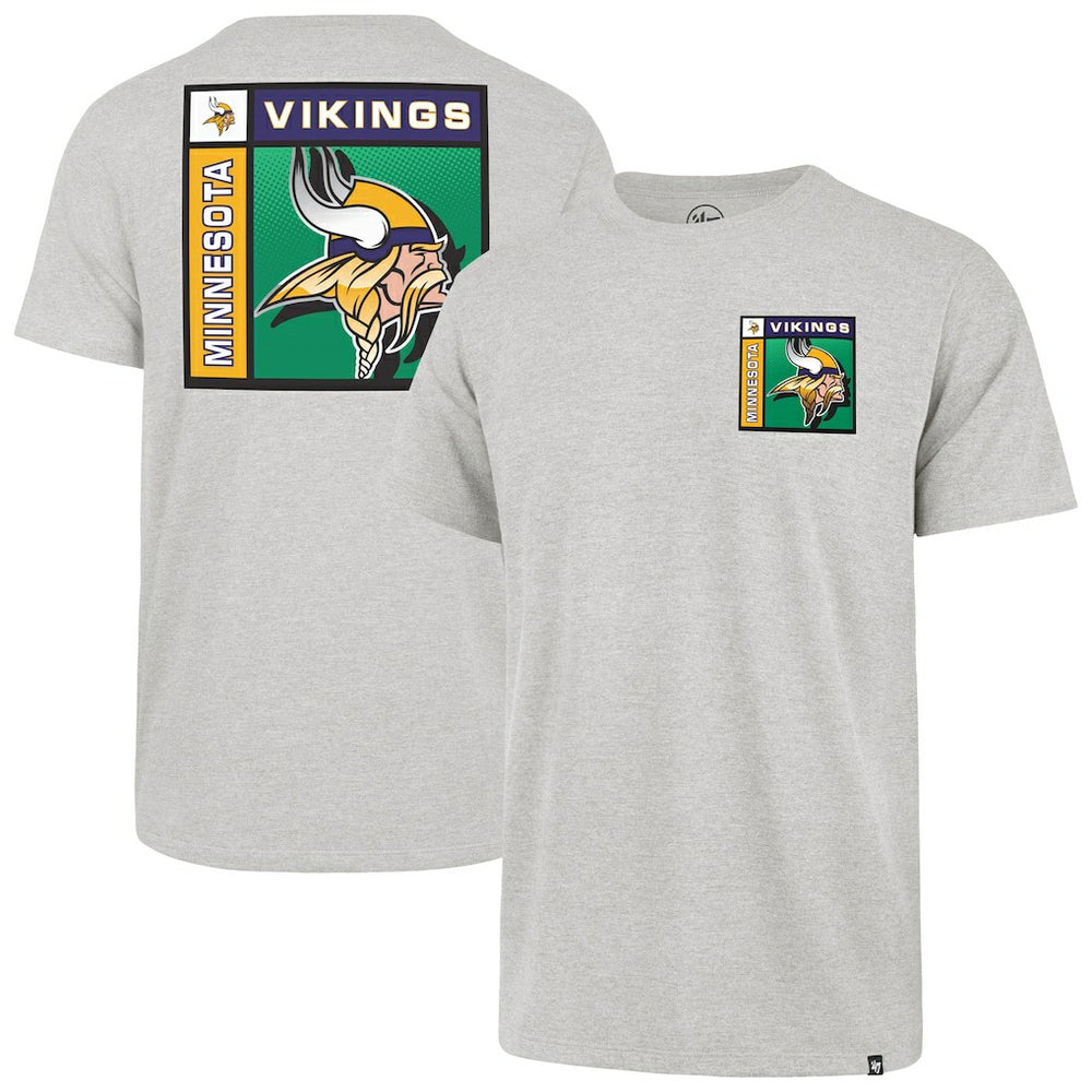 Minnesota Vikings '47 Chrome Plate Franklin T-Shirt Gray - 47 brand