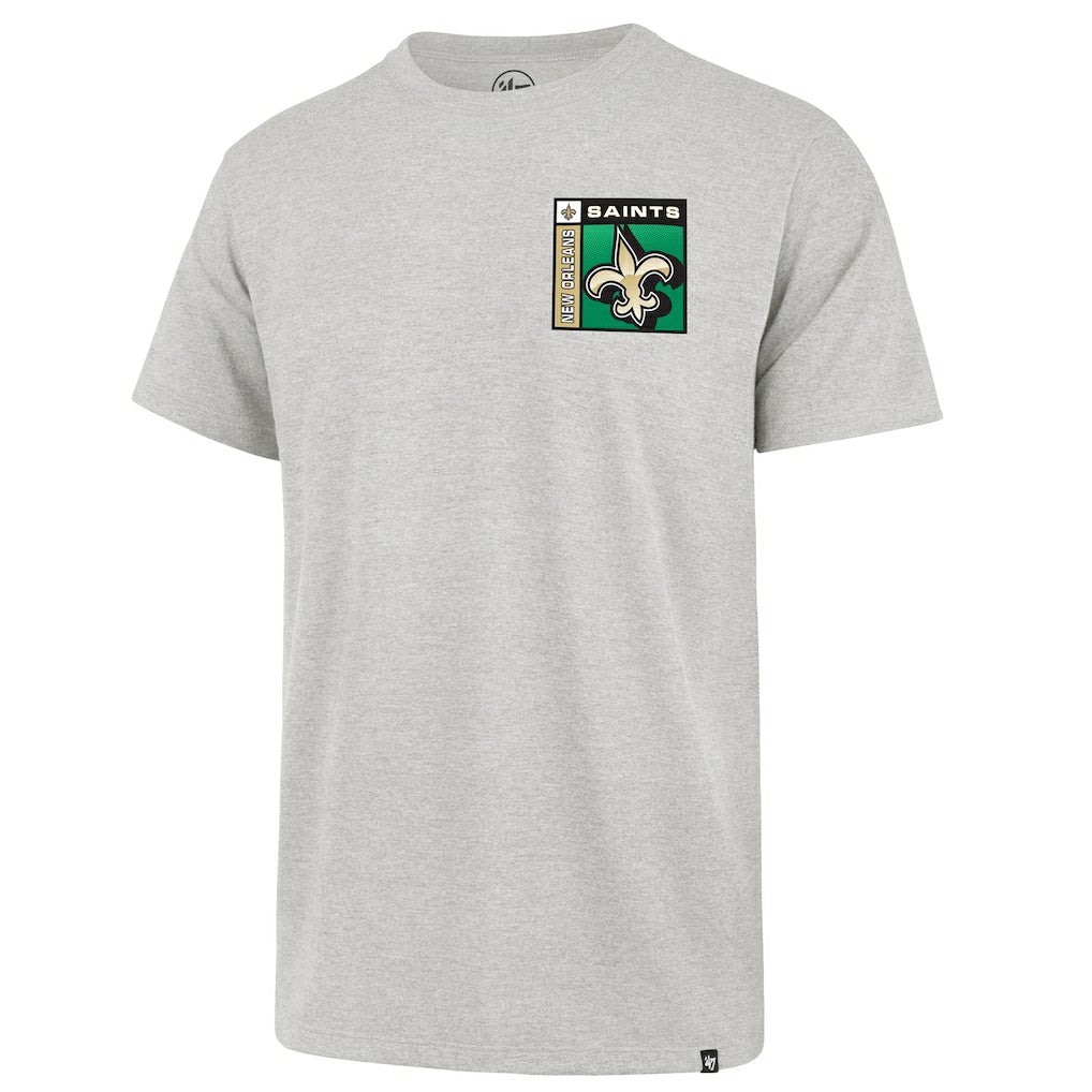 New Orleans Saints '47 Chrome Plate Franklin T-Shirt Gray - 47 brand