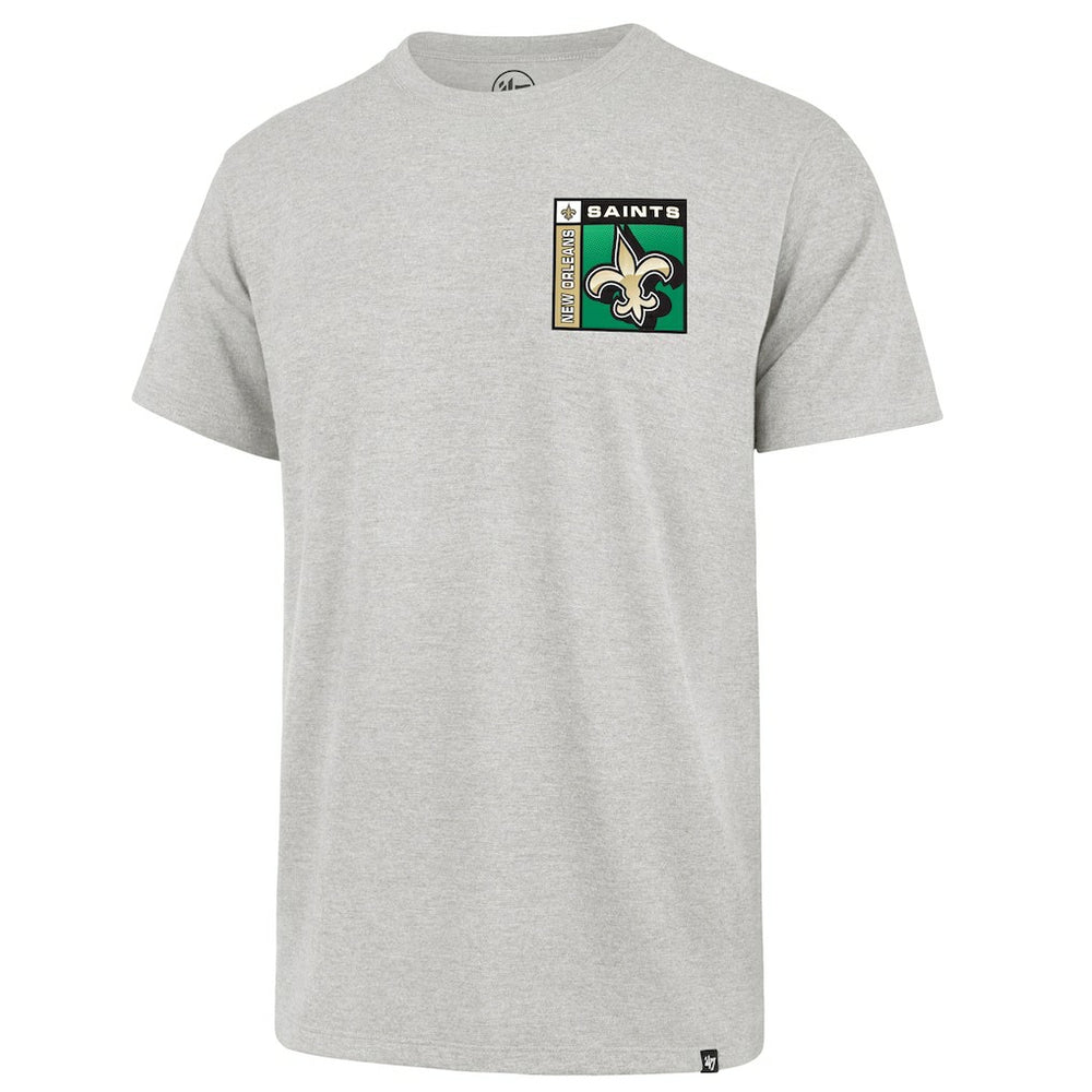 New Orleans Saints '47 Chrome Plate Franklin T-Shirt Gray - 47 brand