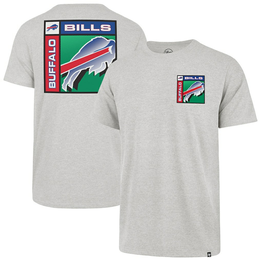 Buffalo Bills '47 Chrome Plate Franklin T-Shirt Gray - 47 brand