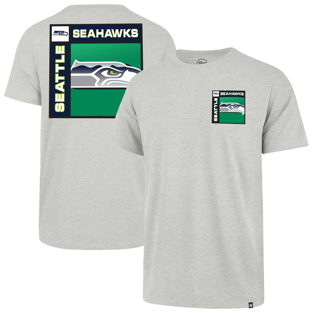 Seattle Seahawks '47 Chrome Plate Franklin T-Shirt Gray - 47 brand
