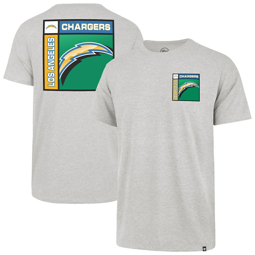 Los Angeles Chargers '47 Chrome Plate Franklin T-Shirt Gray - 47 brand