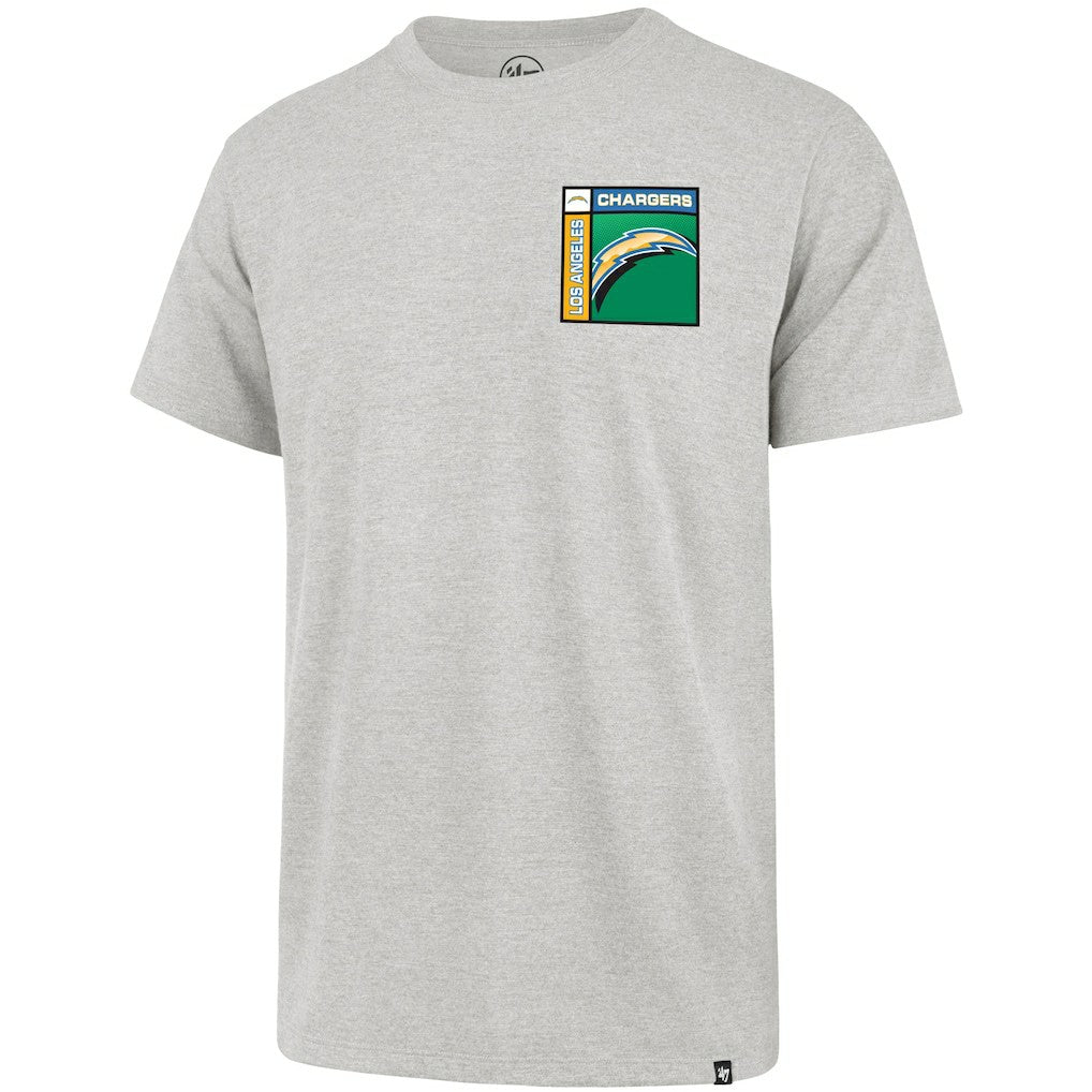Los Angeles Chargers '47 Chrome Plate Franklin T-Shirt Gray - 47 brand