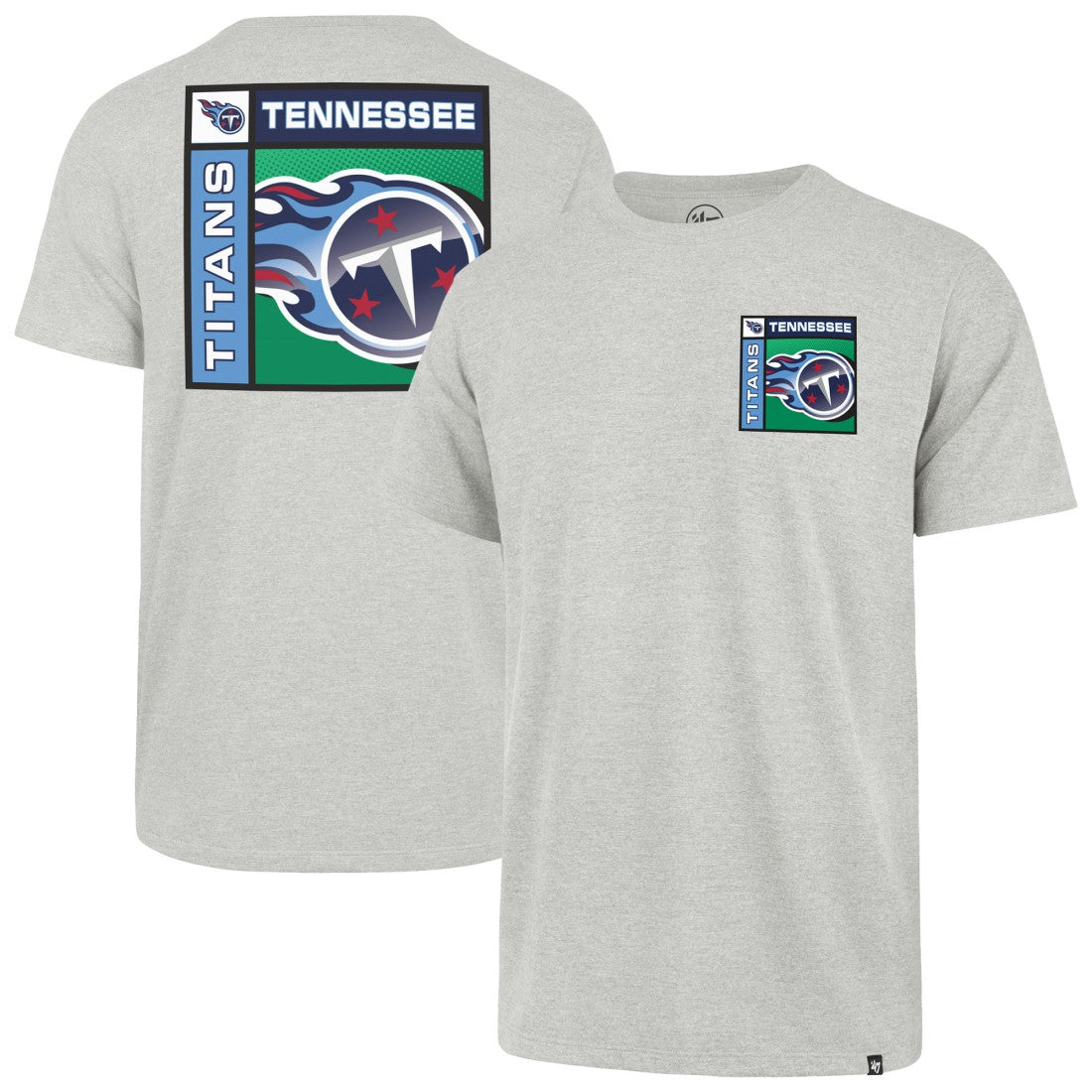 Tennessee Titans '47 Chrome Plate Franklin T-Shirt Gray - 47 brand