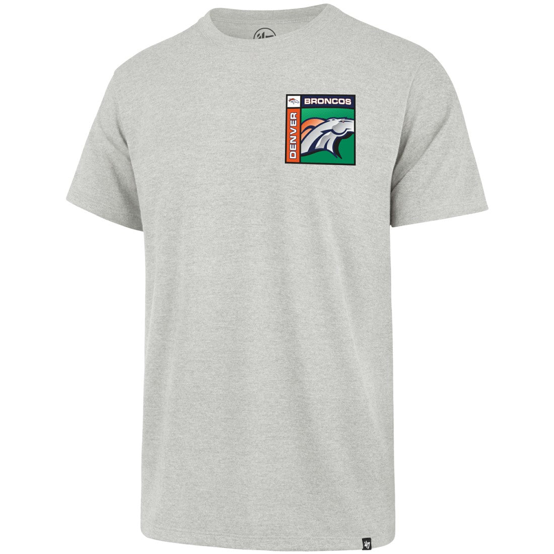 Denver Broncos '47 Chrome Plate Franklin T-Shirt Gray - 47 brand
