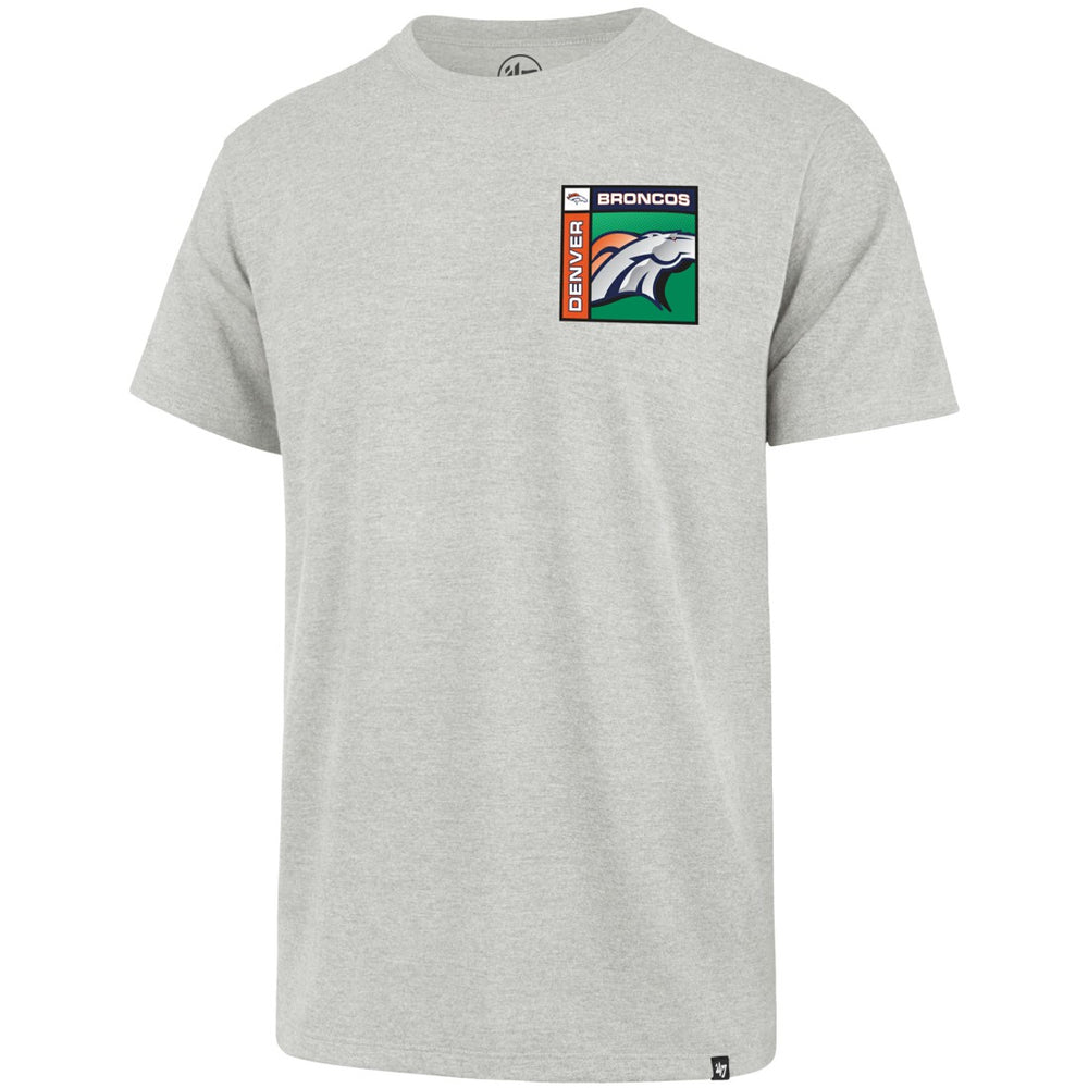 Denver Broncos '47 Chrome Plate Franklin T-Shirt Gray - 47 brand
