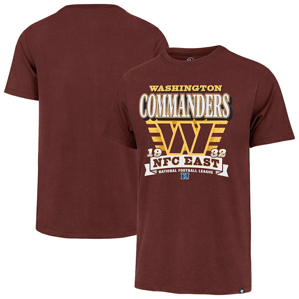 Washington Commanders '47 Stripe Splash Franklin T-Shirt Burgundy - 47 brand