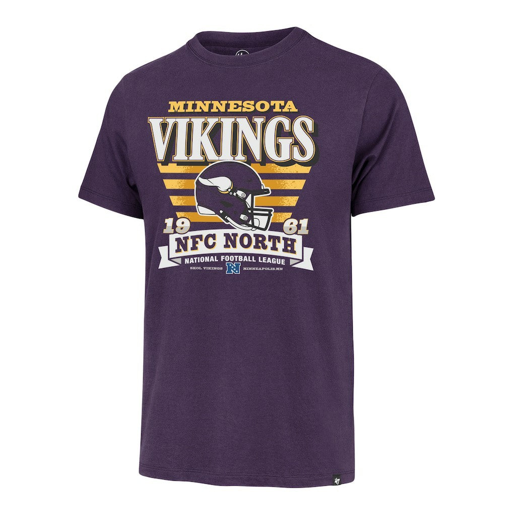 Minnesota Vikings '47 Stripe Splash Franklin T-Shirt Purple - 47 brand