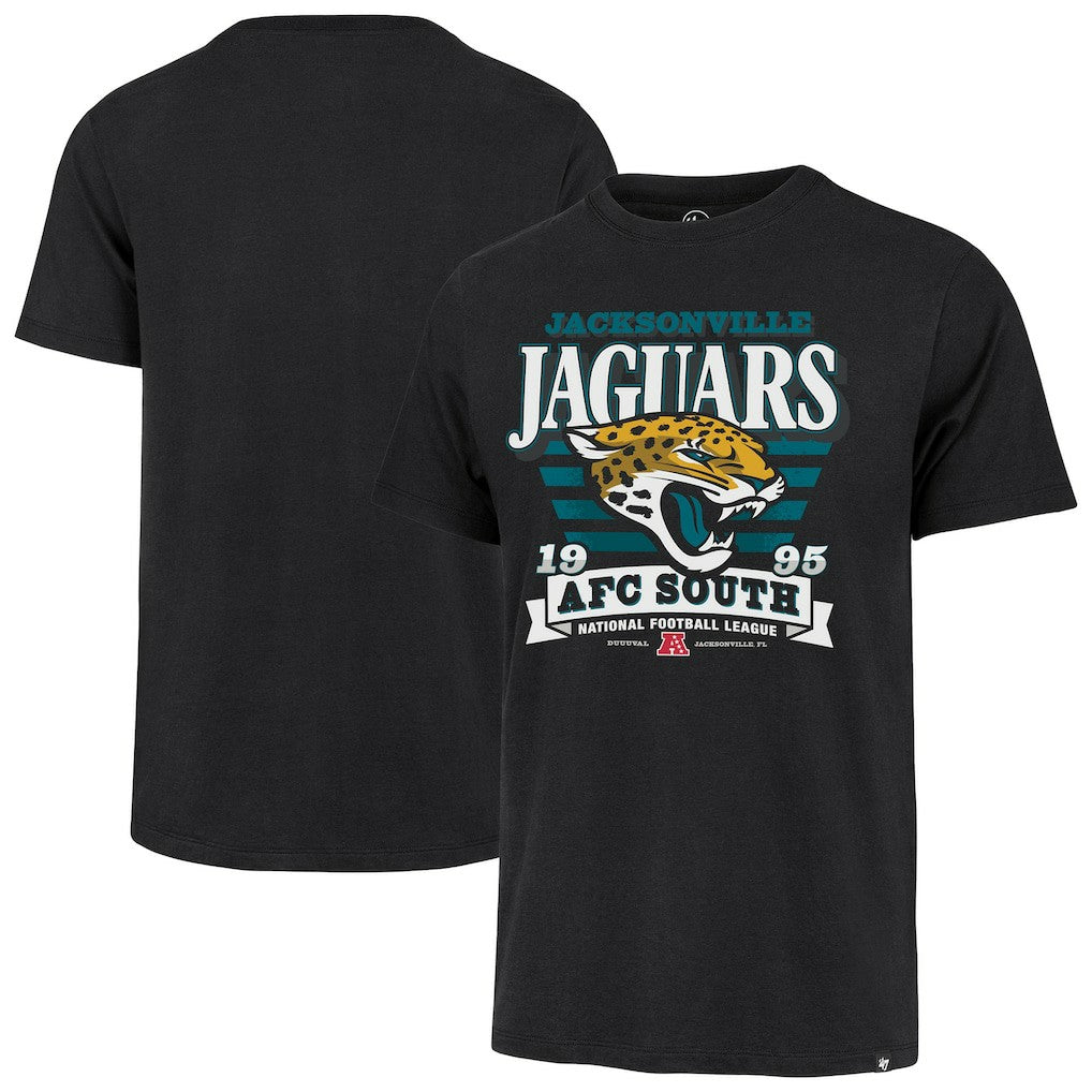 Jacksonville Jaguars '47 Stripe Splash Franklin T-Shirt Black - 47 brand