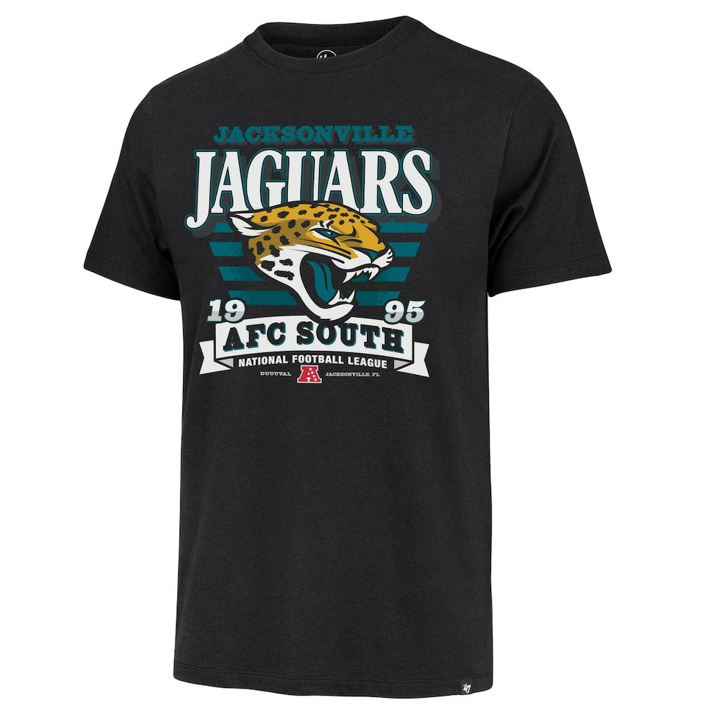 Jacksonville Jaguars '47 Stripe Splash Franklin T-Shirt Black - 47 brand