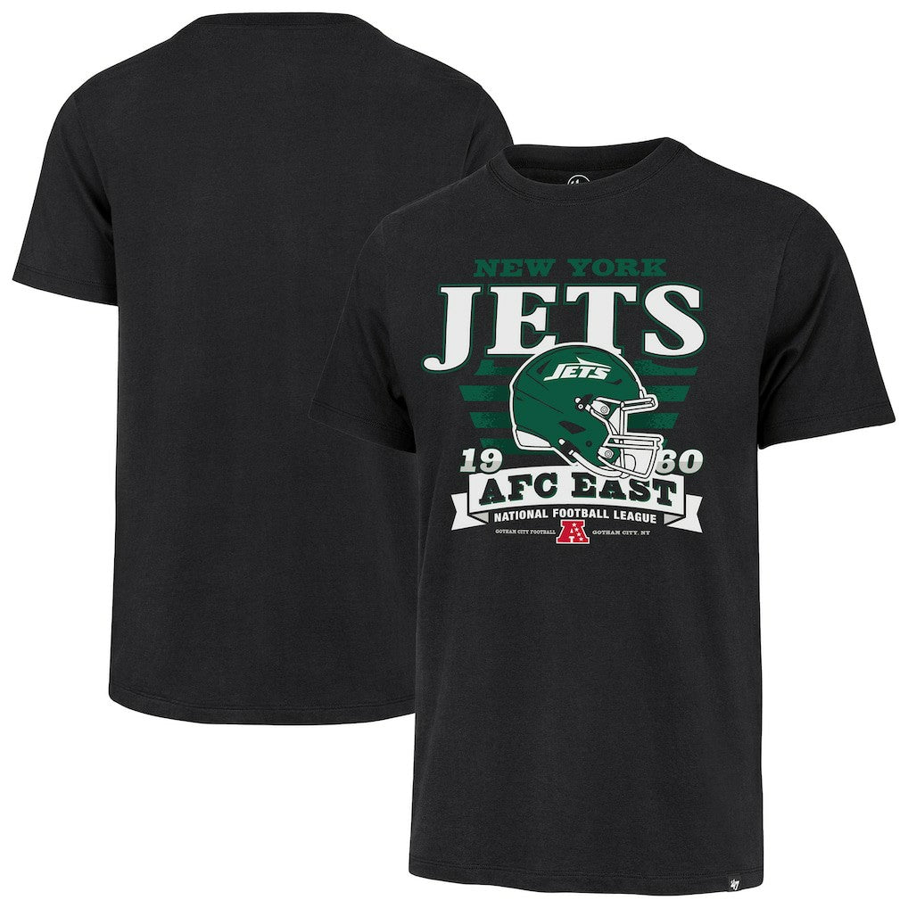 New York Jets '47 Stripe Splash Franklin T-Shirt Black - 47 brand