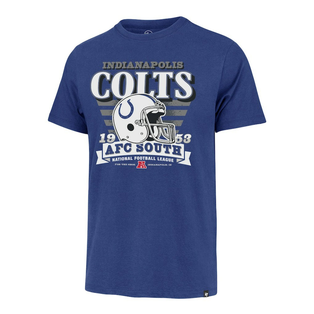 Indianapolis Colts '47 Stripe Splash Franklin Throwback T-Shirt Royal - 47 brand