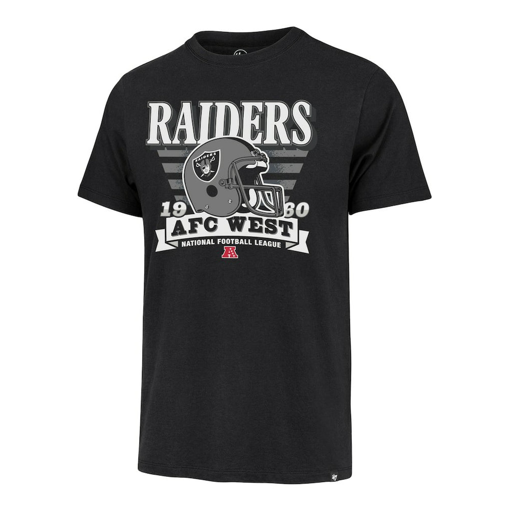 Las Vegas Raiders '47 Stripe Splash Franklin Throwback T-Shirt Black - 47 brand