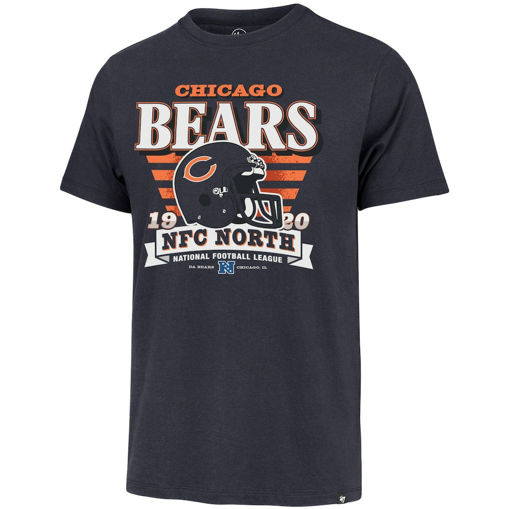 Chicago Bears '47 Stripe Splash Franklin Throwback T-Shirt Navy - 47 brand