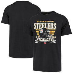 Pittsburgh Steelers '47 Stripe Splash Franklin Throwback T-Shirt Black - 47 brand