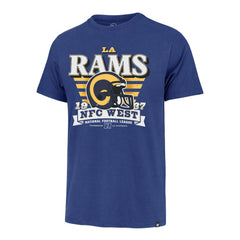 Los Angeles Rams '47 Stripe Splash Franklin Throwback T-Shirt Royal - 47 brand