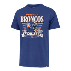 Denver Broncos '47 Stripe Splash Franklin Throwback T-Shirt Royal - 47 brand