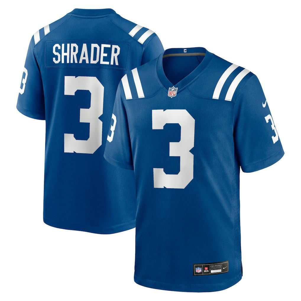 Spencer Shrader Indianapolis Colts Team Game Jersey Royal - Nike