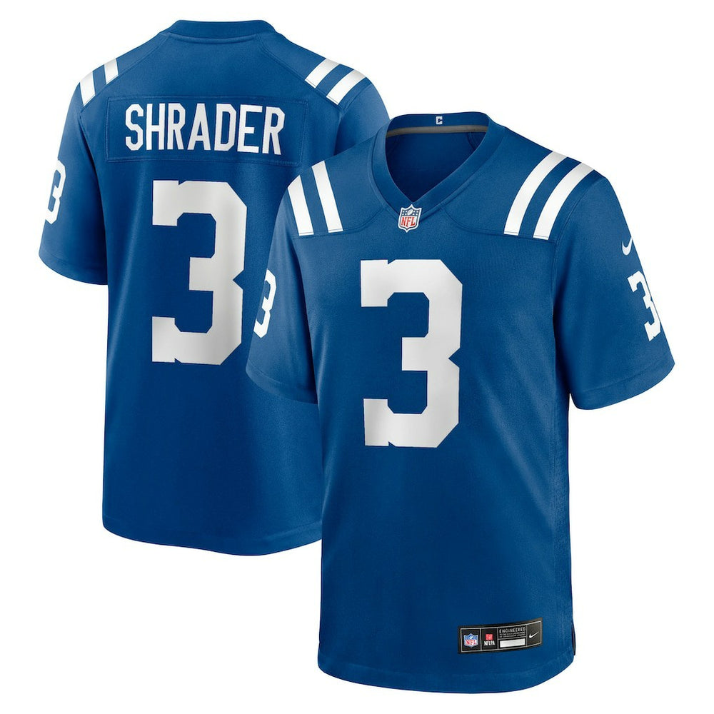 Spencer Shrader Indianapolis Colts Team Game Jersey Royal - Nike