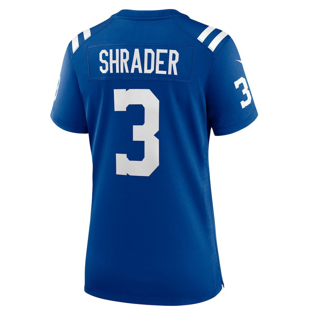 Spencer Shrader Indianapolis Colts Women's Team Game Jersey - Royal | NFL Jerseys
