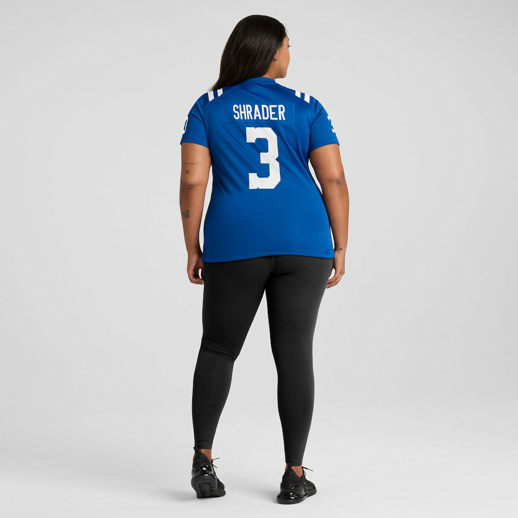 Spencer Shrader Indianapolis Colts Women's Team Game Jersey - Royal | NFL Jerseys
