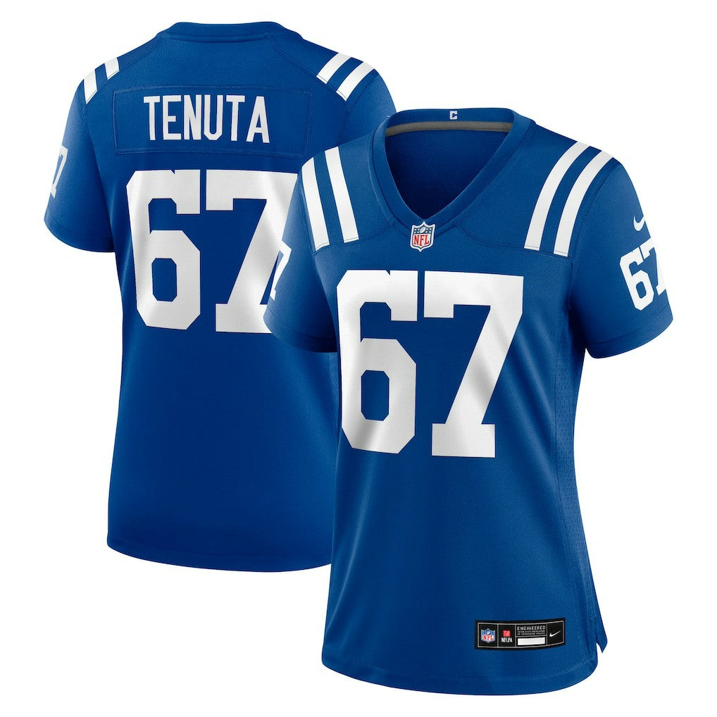 Luke Tenuta Indianapolis Colts Women's Team Game Jersey Royal - Nike