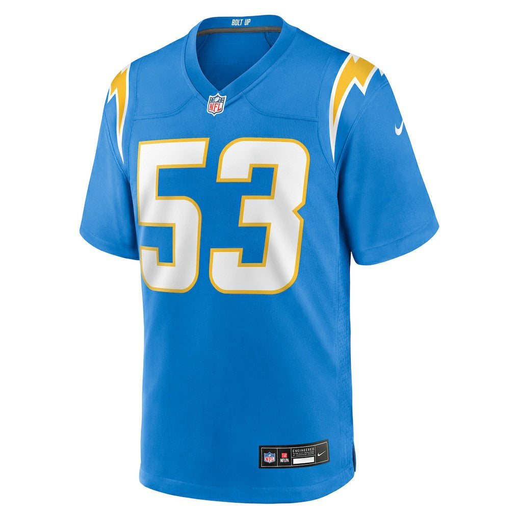 Del'Shawn Phillips Los Angeles Chargers Team Game Jersey - Powder Blue | NFL Jerseys
