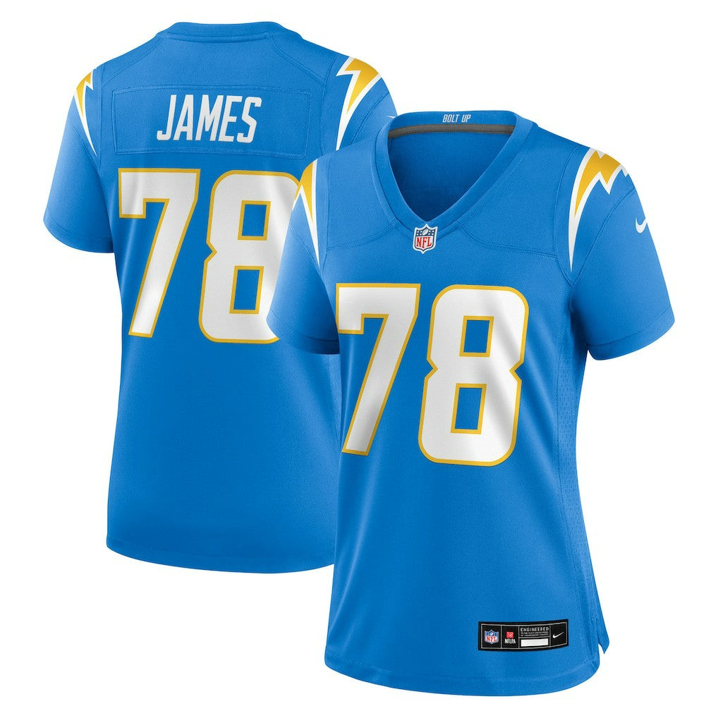 Andre James Los Angeles Chargers Women's Team Game Jersey Powder Blue - Nike